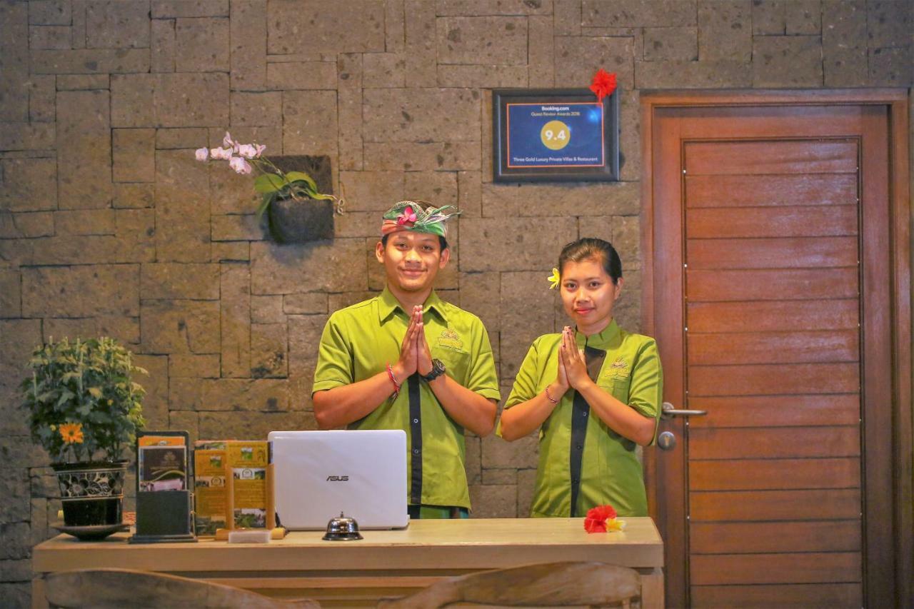 Three Gold Luxury Private Villas Ubud Exterior foto